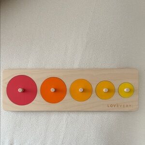 Lovevery Circle of Friends Puzzle - Wooden Circle Puzzle